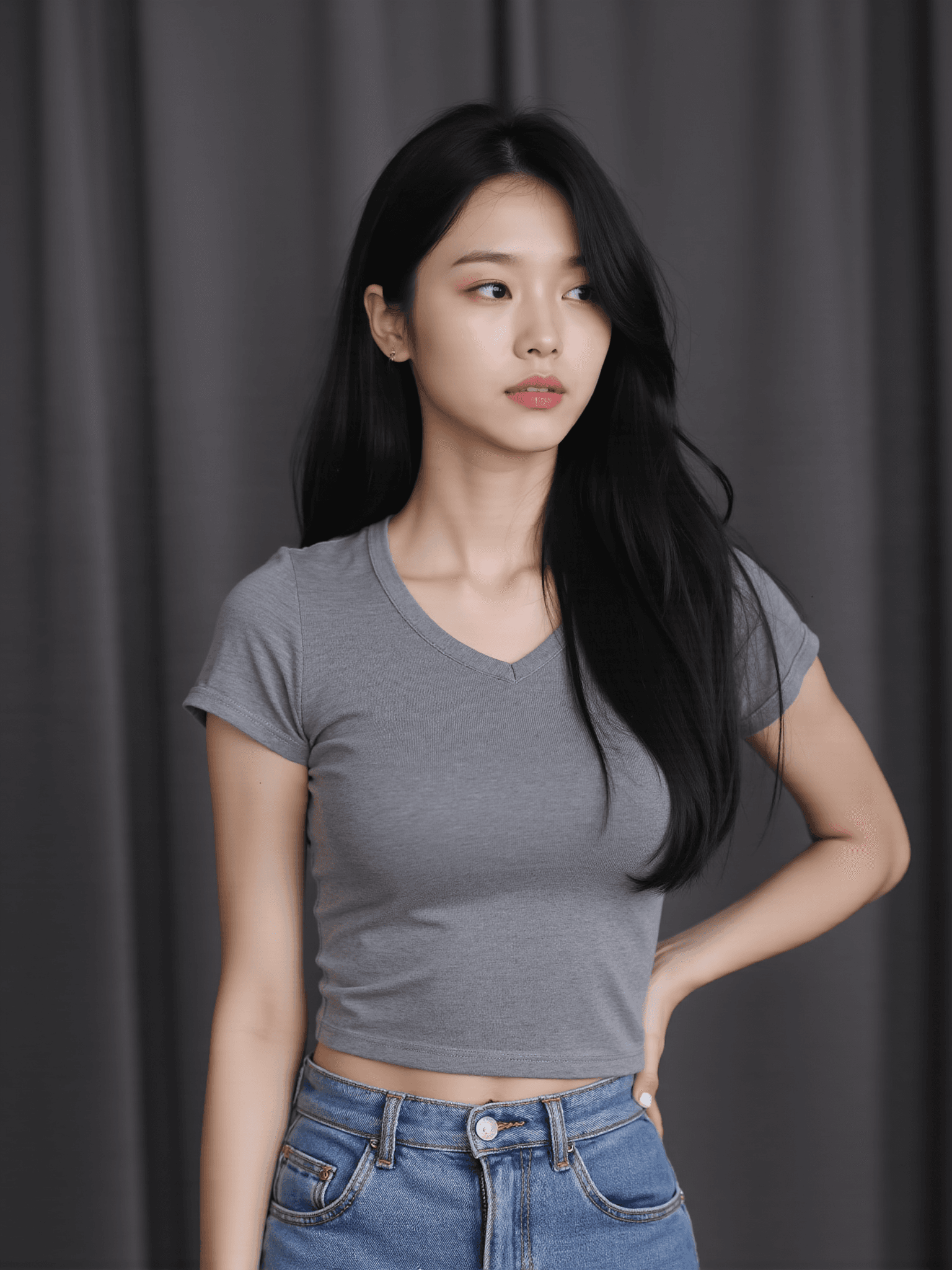 AI 아가씨 미소